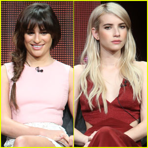 Lea Michele & Emma Roberts Bring 'Scream Queens' to TCA