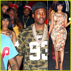 Nicki Minaj Parties with Boyfriend Meek Mill Before the VMAs!