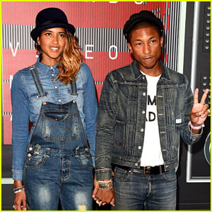 Pharrell Williams & Wife Helen Lasichanh Walk VMAs 2015 Red Carpet!