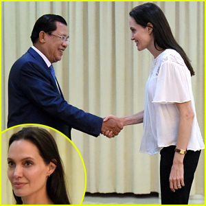 Angelina Jolie Meets with Cambodian Prime Minister Hun Sen