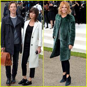 Benedict Cumberbatch & Sophie Hunter Hit Up the Burberry Show!