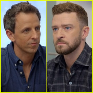Justin Timberlake Tries (& Fails) to Write Seth Meyers' New Theme Song - Watch Now!
