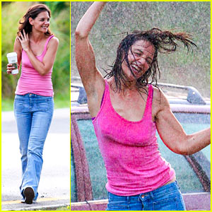 Katie Holmes Dances In the Rain in These Amazing Photos!