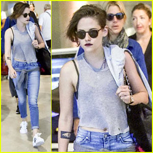 Kristen Stewart Touches Down in Venice for 'Equals' Promo