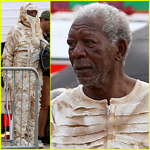 Morgan Freeman Dressed as a Mummy Will Make Your Day