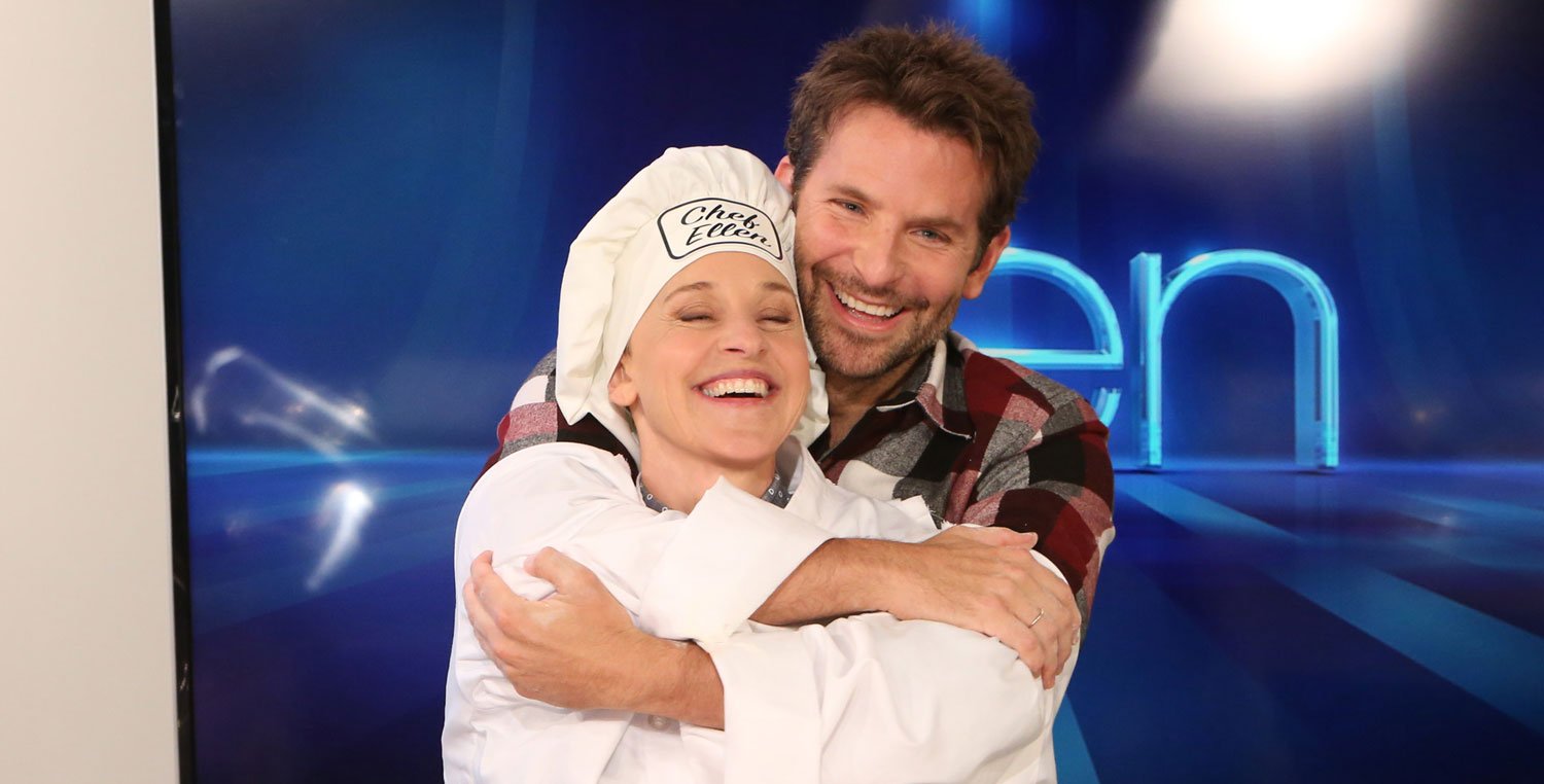 Bradley Cooper Gives Ellen DeGeneres a Hilarious Helping Hand in the