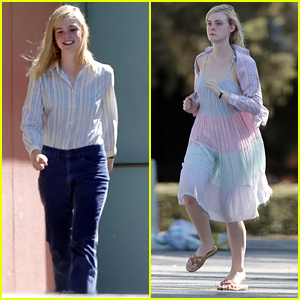 Elle Fanning Goes For Run After Wardrobe Fittings On '20th Century Women' Set