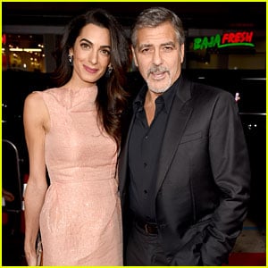 George Clooney Gets Wife Amal's Support at 'Crisis' Premiere!