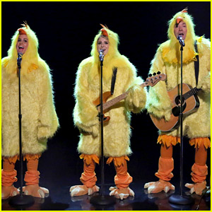 Alanis Morissette Sings Her Hit 'Ironic' with Meghan Trainor & Jimmy Fallon Dressed as Chickens - Watch Now!