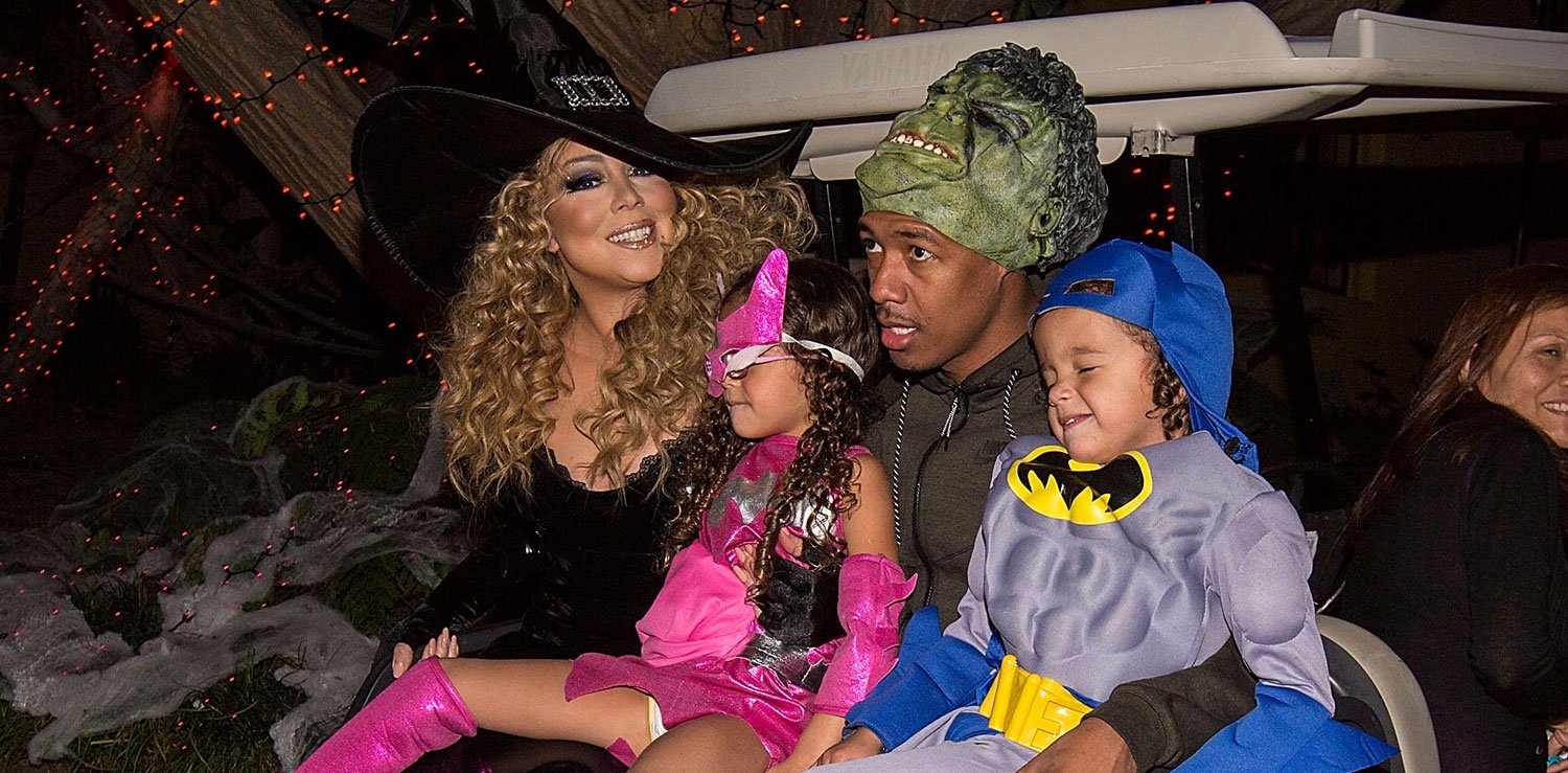 Mariah Carey Celebrates Halloween with Her Superhero Kids! 2015