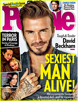 David Beckham Is People's Sexiest Man Alive 2015!