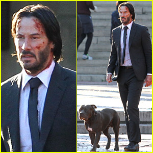 Keanu Reeves Begins Filming 'John Wick 2' Looking All Bloody!