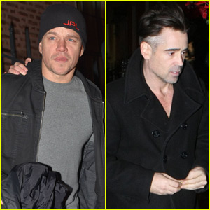 Matt Damon & Colin Farrell Hit Up the U2 Concert in Dublin