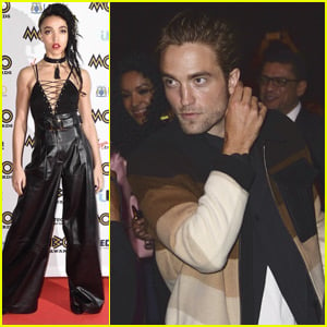 Robert Pattinson Supports FKA twigs at MOBO Awards 2015