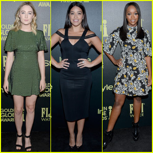 Saoirse Ronan & Gina Rodriguez Step Out for HFPA & InStyle's Pre-Golden Globes 2016 Celebration
