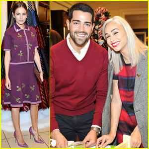 Camilla Belle, Jesse Metcalfe & Cara Santana Make Holiday Ornaments at Brooks Brothers' Holiday Party For St. Jude
