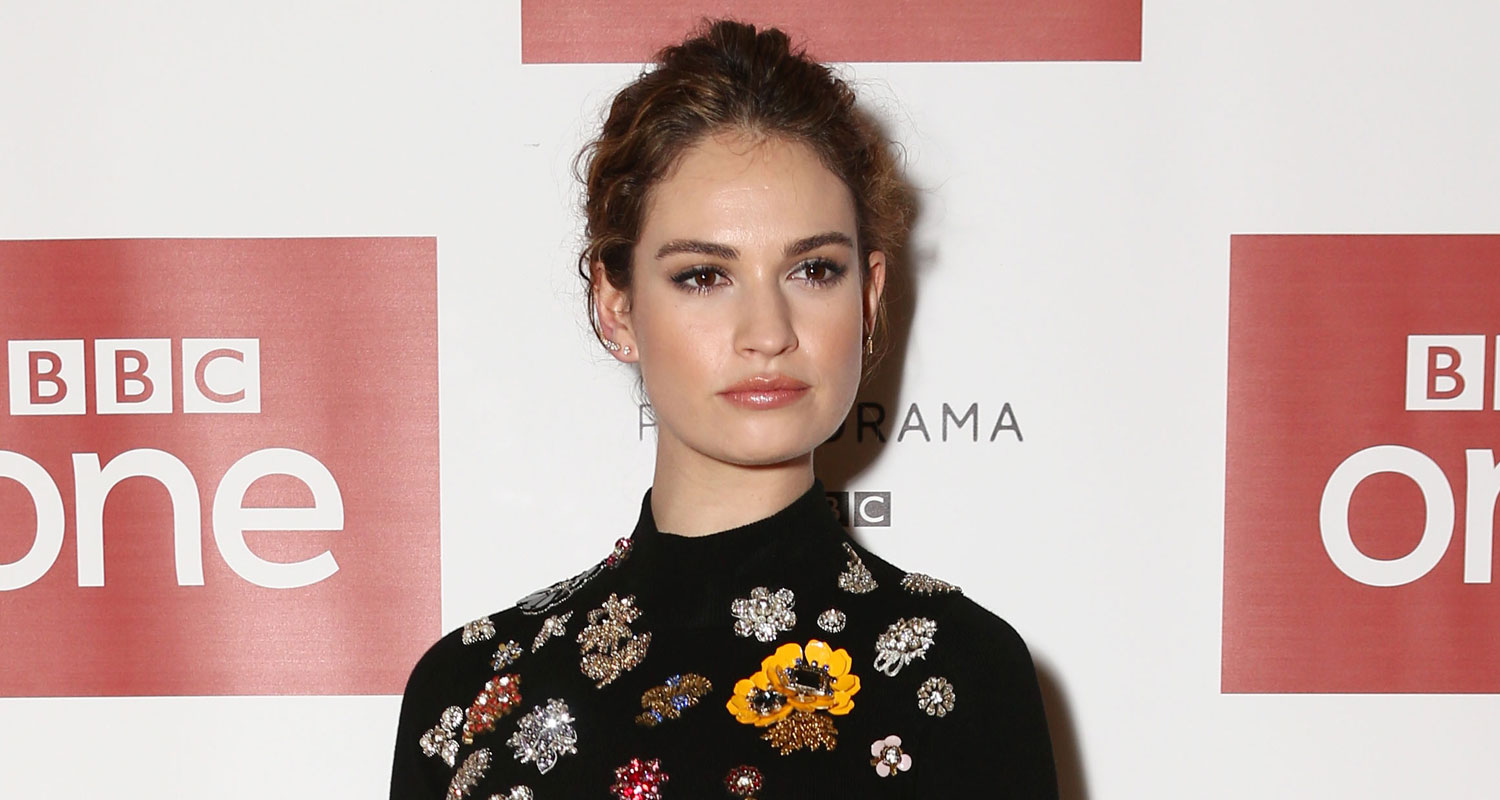 Lily James Steps Up Her Style for ‘War & Peace’ Photo Call Lily James