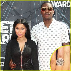Nicki Minaj Sparks Engagement Rumors With Huge Diamond Ring From Meek Mill