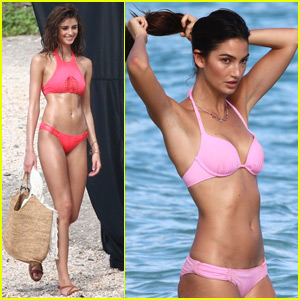 Lily Aldridge & Taylor Hill Head to St. Bart's With Victoria's Secret