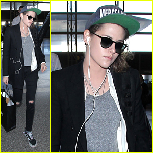 Kristen Stewart Leaves Los Angeles After Marie Claire Image Awards