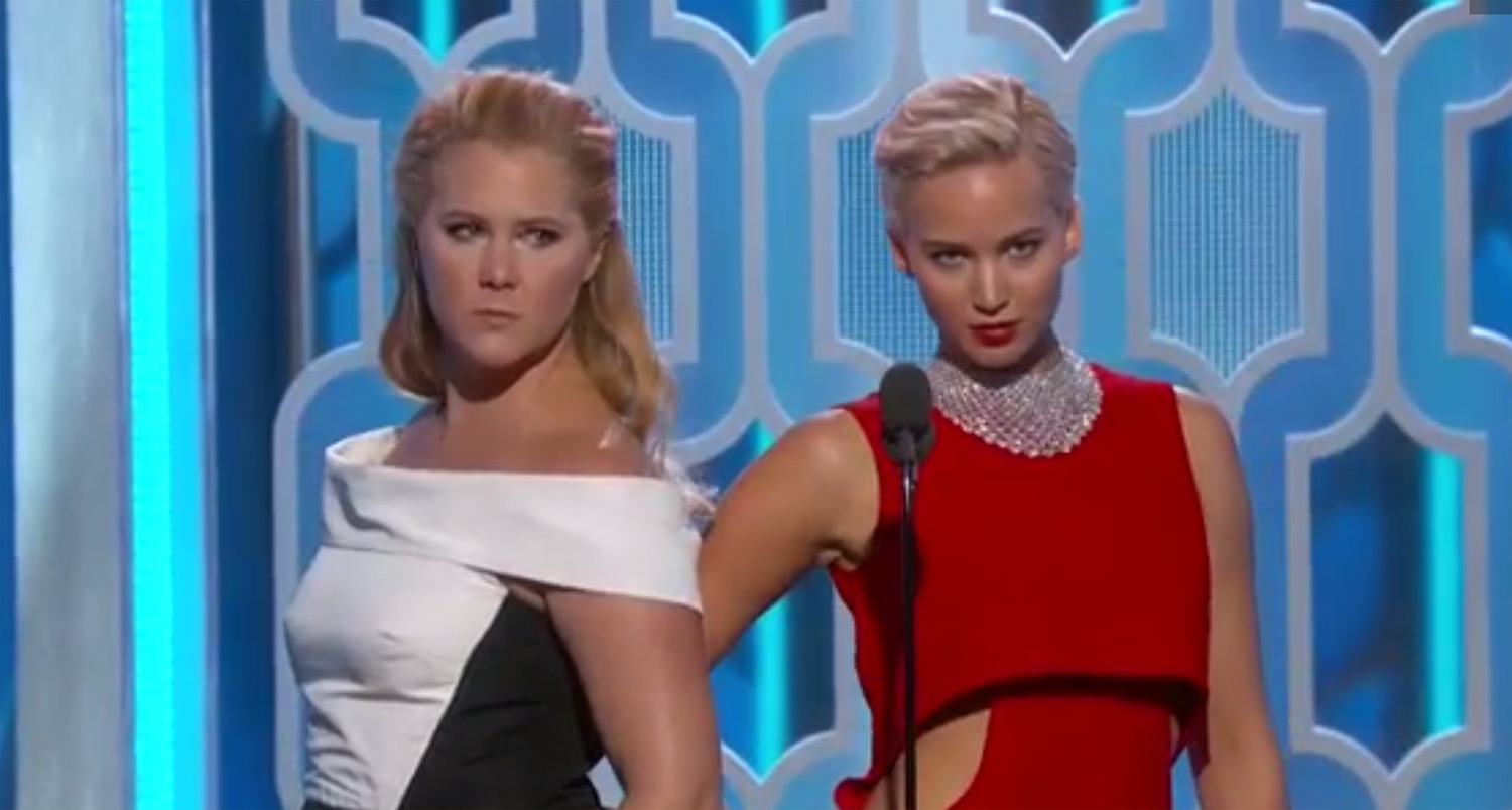 Jennifer Lawrence & Amy Schumer’s Golden Globes 2016 Video Watch Them