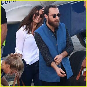 Pippa Middleton Lands in St. Barts with Her Brother James