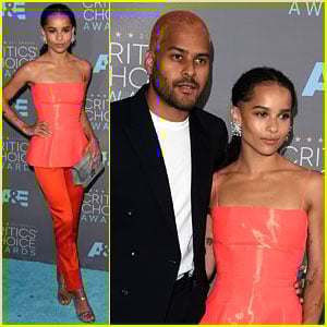 Zoe Kravitz & Boyfriend Twin Shaddow Attend Critics’ Choice Awards 2016