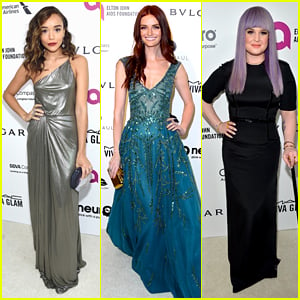 Ashley Madekwe & Lydia Hearst Are a Colorful Bunch at EJAF Oscars Viewing Party