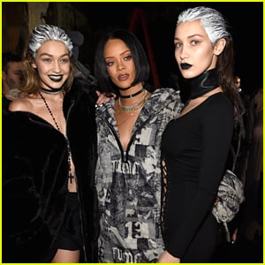 Bella & Gigi Hadid Dye Hair White for Rihanna's Puma Fashion Show at NYFW
