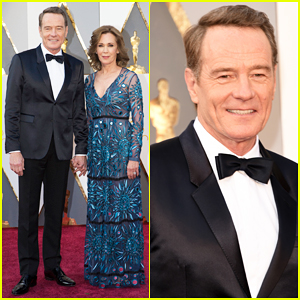 Bryan Cranston Poses With Wife Robin on Oscars 2016 Carpet!
