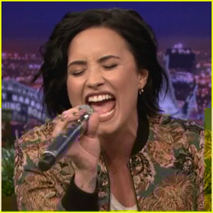 Demi Lovato Slays Christina Aguilera Impression for Fallon’s ‘Wheel of