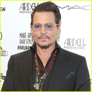 Johnny Depp Presents Award at Makeup Artist & Hair Stylist Guild Awards 2016