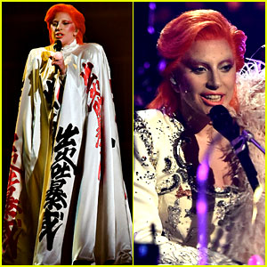Lady Gaga's David Bowie Tribute at Grammys 2016 (Video)
