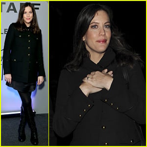 Liv Tyler's Baby Was Kicking Her From Stress Before Her Belstaff Presentation