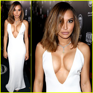 Naya Rivera Shows Off Her Lopsided Boobs at Vanity Fair Event