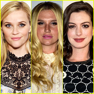 Reese Witherspoon & Anne Hathaway Voice Support for Kesha