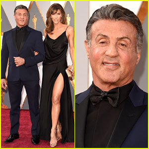 Sylvester Stallone & Wife Jennifer Flavin Attend Oscars 2016!