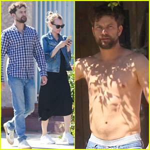 Joshua Jackson Goes Shirtless While Saying Bye to Diane Kruger