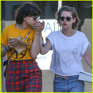 Kristen Stewart & Girlfriend Soko Kiss Each Other's Hands While Running Errands