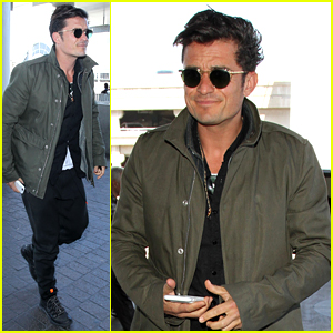 Orlando Bloom Pulls Off Cool Airport Style for Trip to Paris