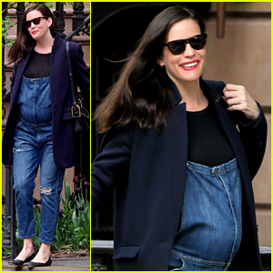 Pregnant Liv Tyler Accentuates Baby Bump in Overalls
