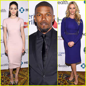 Emmy Rossum & Jamie Foxx Help Reese Witherspoon 'Stand Up to Cancer' in NYC