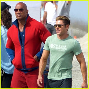 Zac Efron & Dwayne Johnson Are 'Avengers of the Beach'