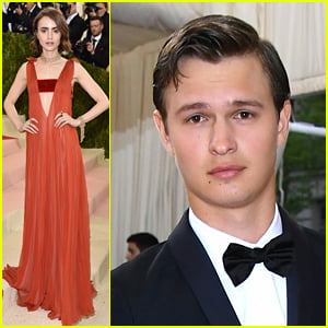 Lily Collins Joins Ansel Elgort at Met Gala 2016