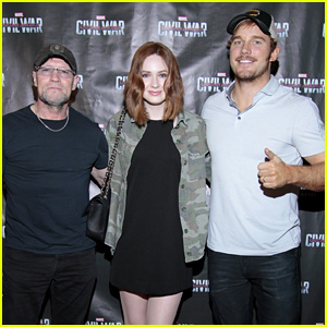 Chris Pratt & 'Guardians of the Galaxy' Co-Stars Support Marvel at 'Captain America' Screening!