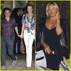 Kate Hudson & Ex Matthew Bellamy Attend Beach Club Opening