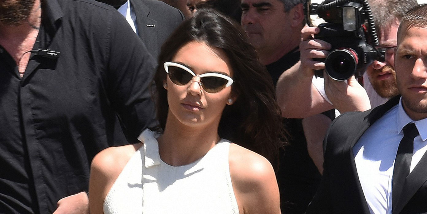 Kendall Jenner Makes Stylish Arrival at Cannes With Mom Kris 2016