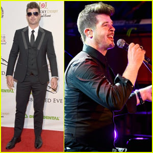 Robin Thicke Takes the Stage at Kentucky Derby Gala