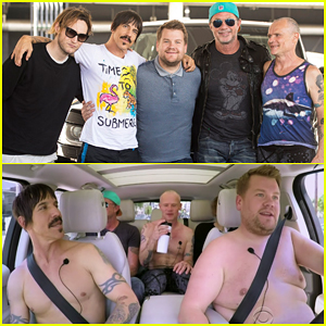 James Corden Goes Shirtless With Red Hot Chili Peppers In Carpool Karaoke!