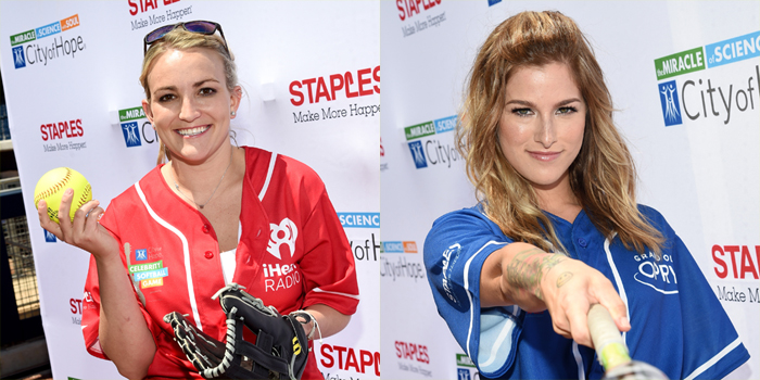 Jamie Lynn Spears & Cassadee Pope Face Off at City of Hope Softball Game